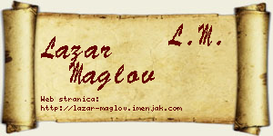 Lazar Maglov vizit kartica